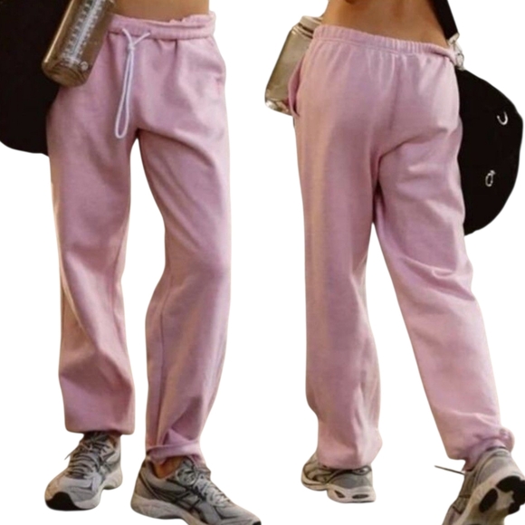 FP Movement by Free People Pants - FP Movement For The Win Joggers Candy Pink High Rise Sweatpants Size Large NWOT